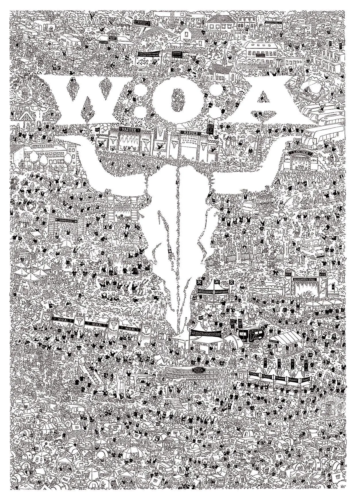 Wacken Wimmelbild