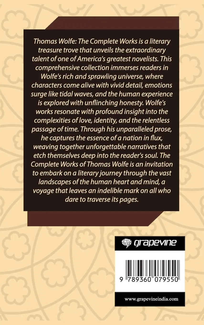 Rückseite: 9789360079550 | Thomas Wolfe | The Complete Works | Thomas Wolfe | Buch | Englisch