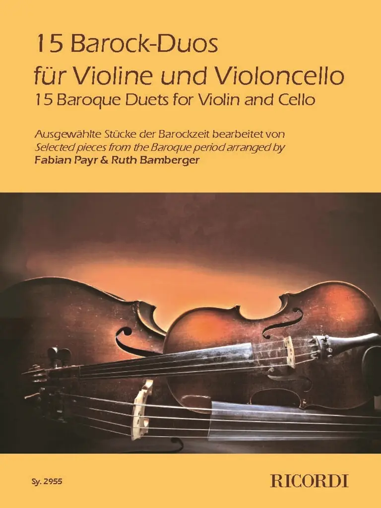 Cover: 9790204229550 | 15 Barock-Duos für Violine und Violoncello | Buch | 2022