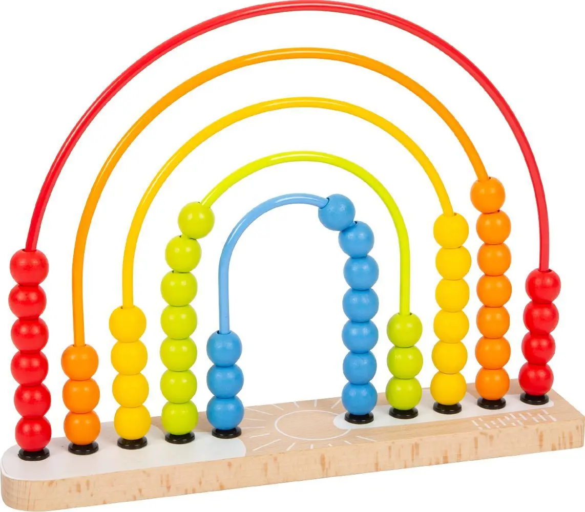 Bild: 4020972119650 | Motorikschleife und Abakus Regenbogen | small foot-Bunt-Verpackung