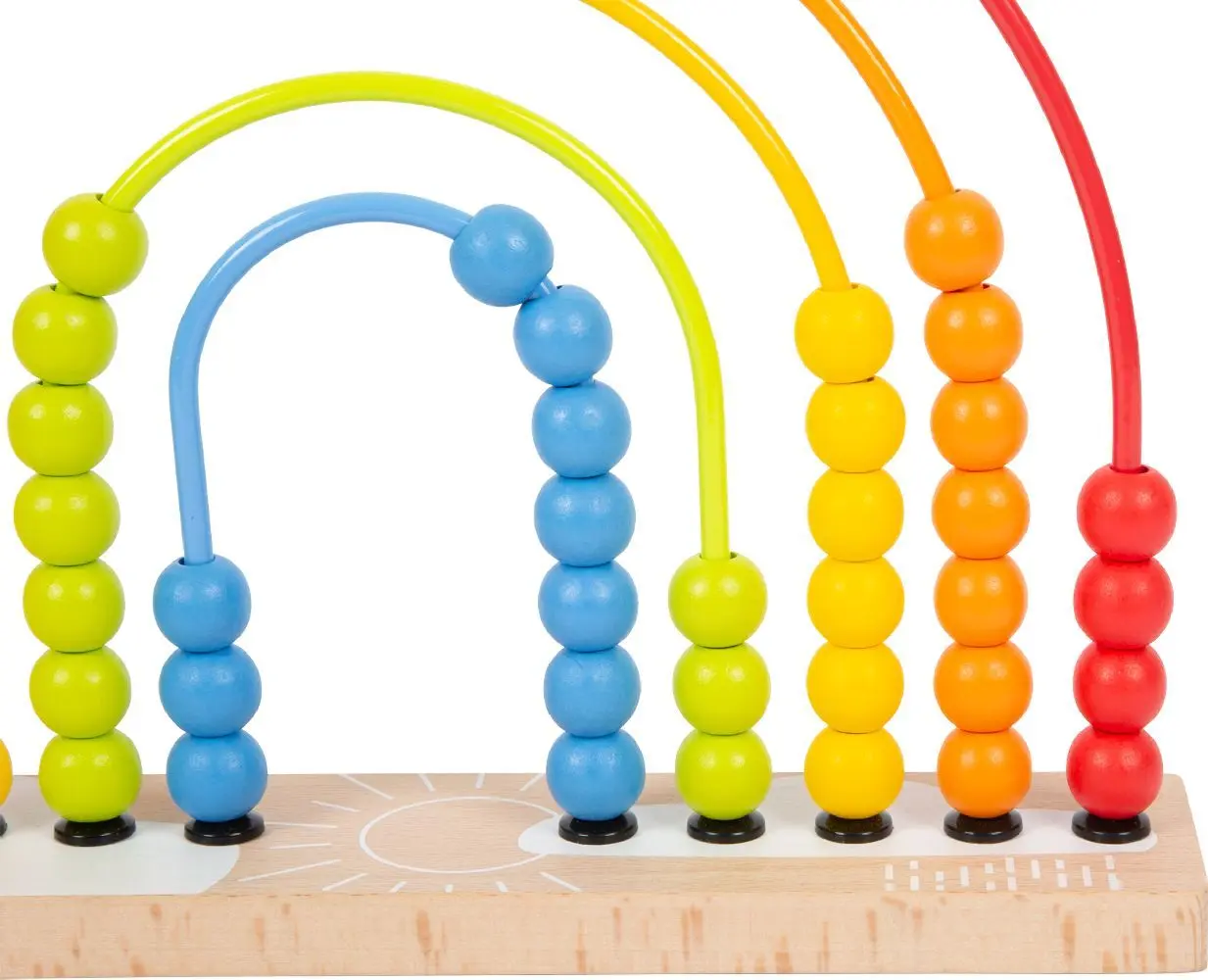 Bild: 4020972119650 | Motorikschleife und Abakus Regenbogen | small foot-Bunt-Verpackung