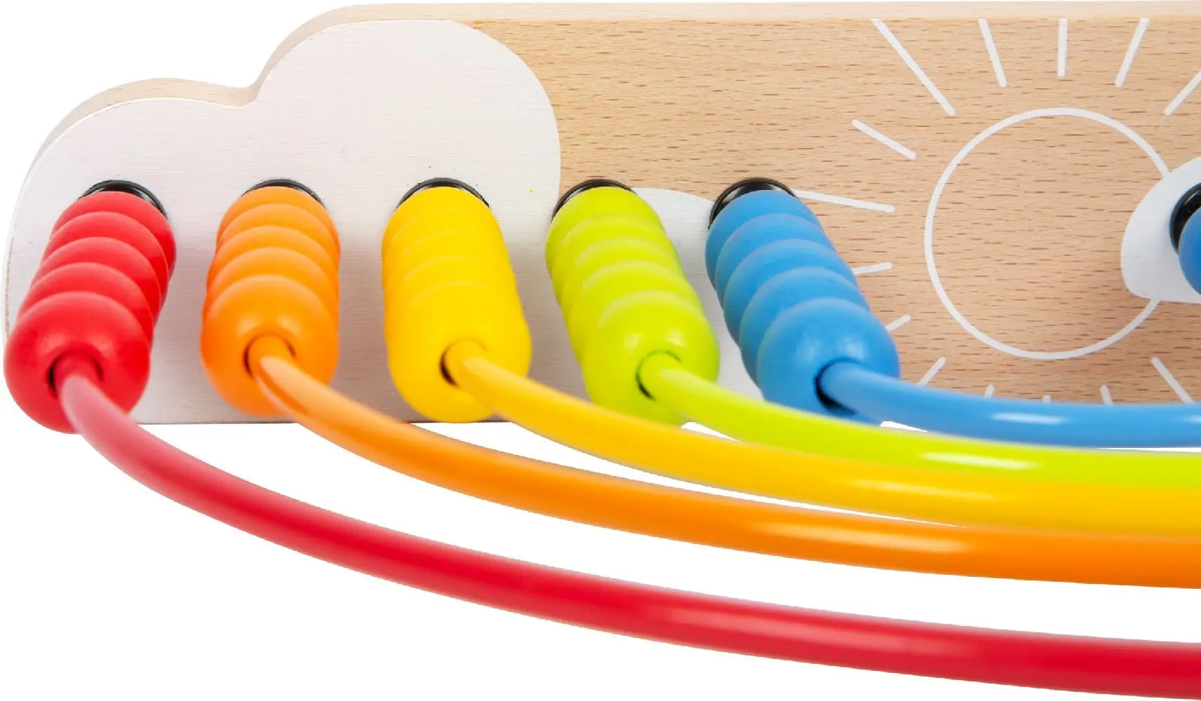 Bild: 4020972119650 | Motorikschleife und Abakus Regenbogen | small foot-Bunt-Verpackung