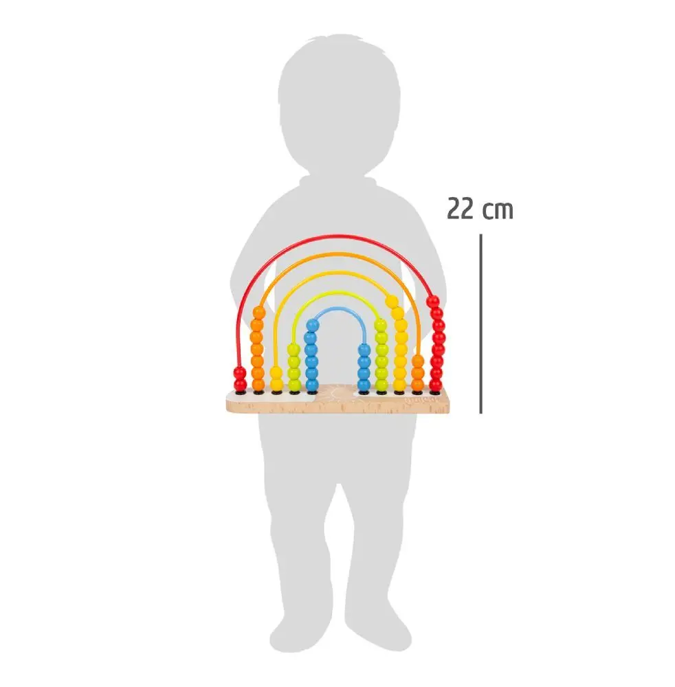 Bild: 4020972119650 | Motorikschleife und Abakus Regenbogen | small foot-Bunt-Verpackung