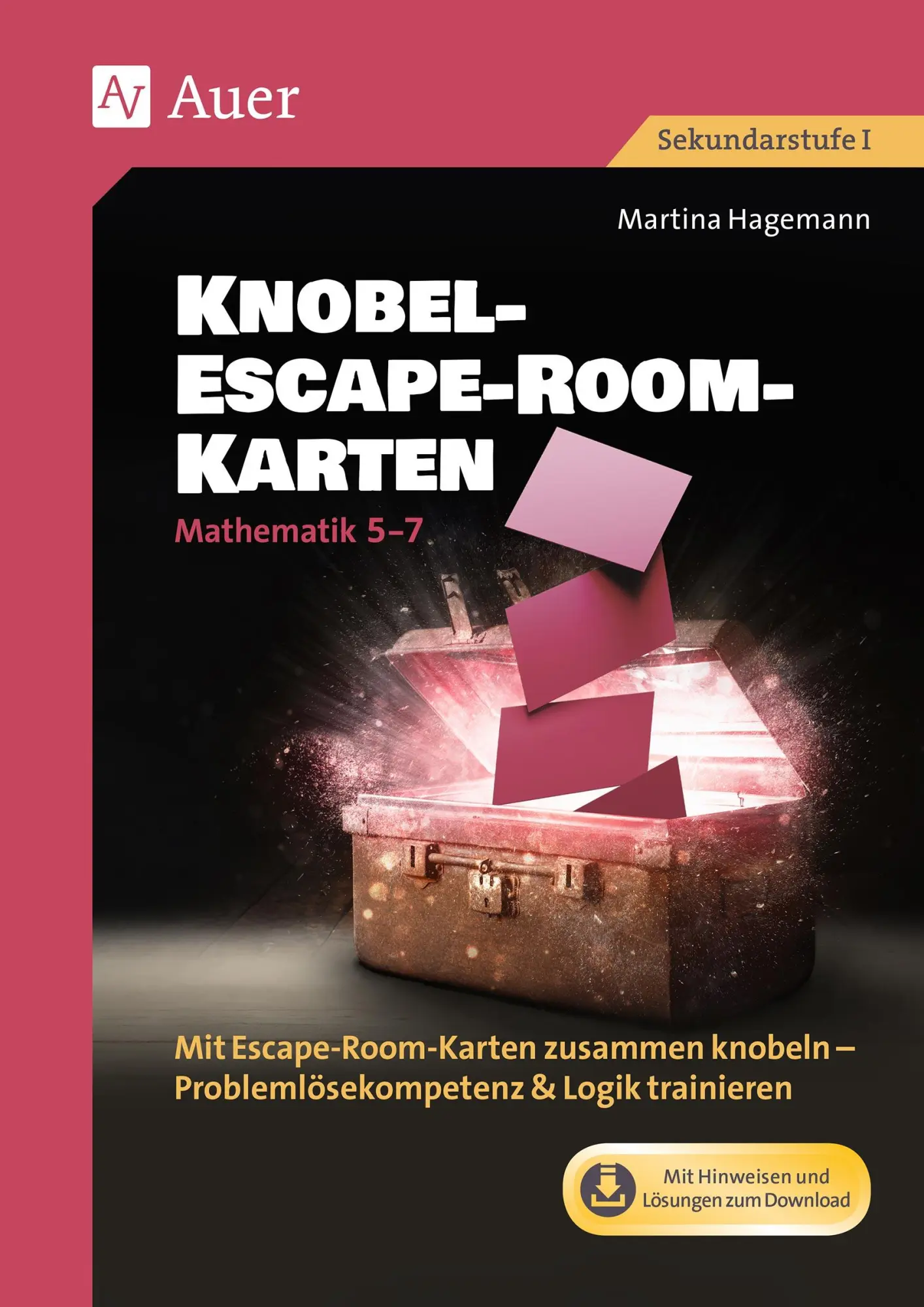 Cover: 9783403089650 | Knobel-Escape-Room-Karten Mathematik Klassen 5-7 | Martina Hagemann