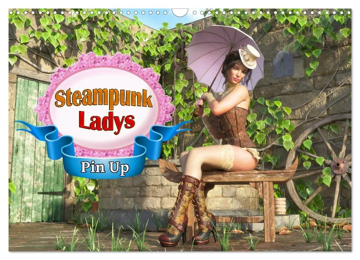 Cover: 9783457619650 | Steampunk Ladys Pin Up (Wandkalender 2026 DIN A3 quer), CALVENDO...