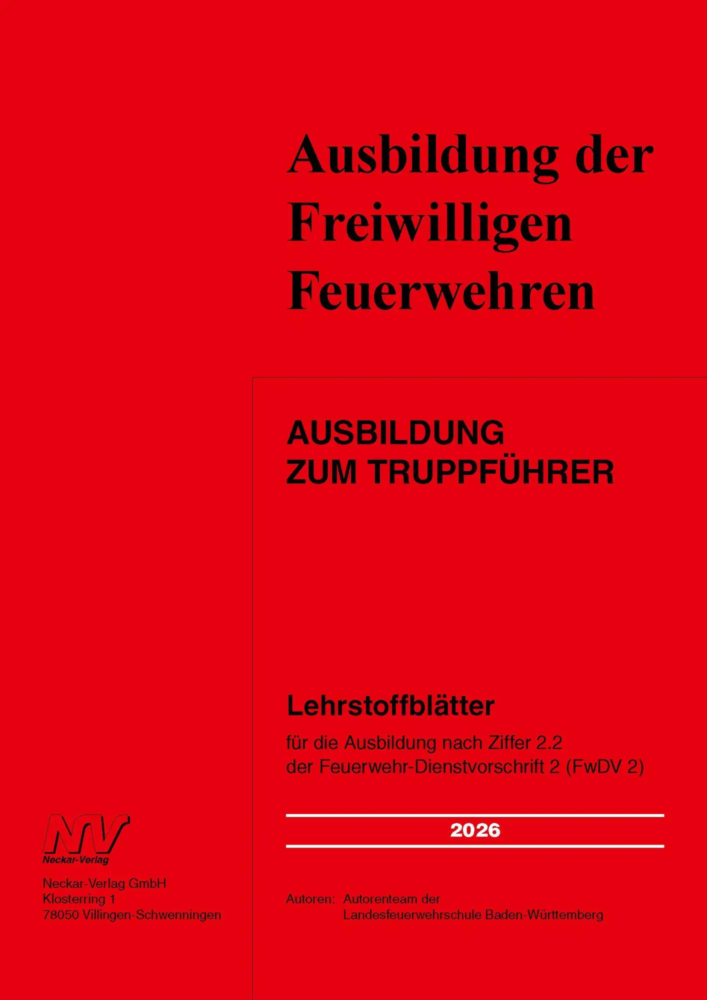 Cover: 9783788379650 | Ausbildung zum Truppführer | Baden-Württemberg | Taschenbuch | 112 S.