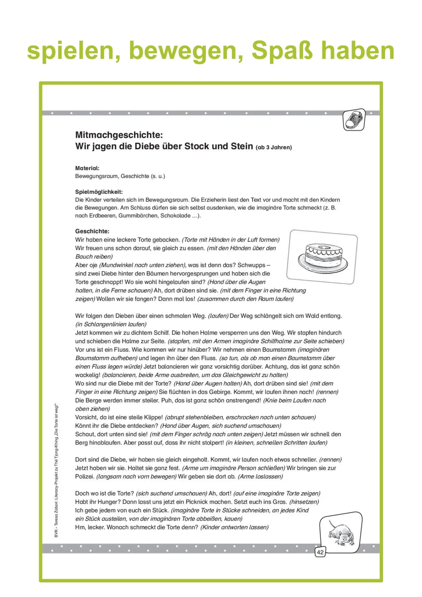 Bild: 9783867409650 | Literacy-Projekt zu Die Torte ist weg! | Teresa Zabori | Broschüre