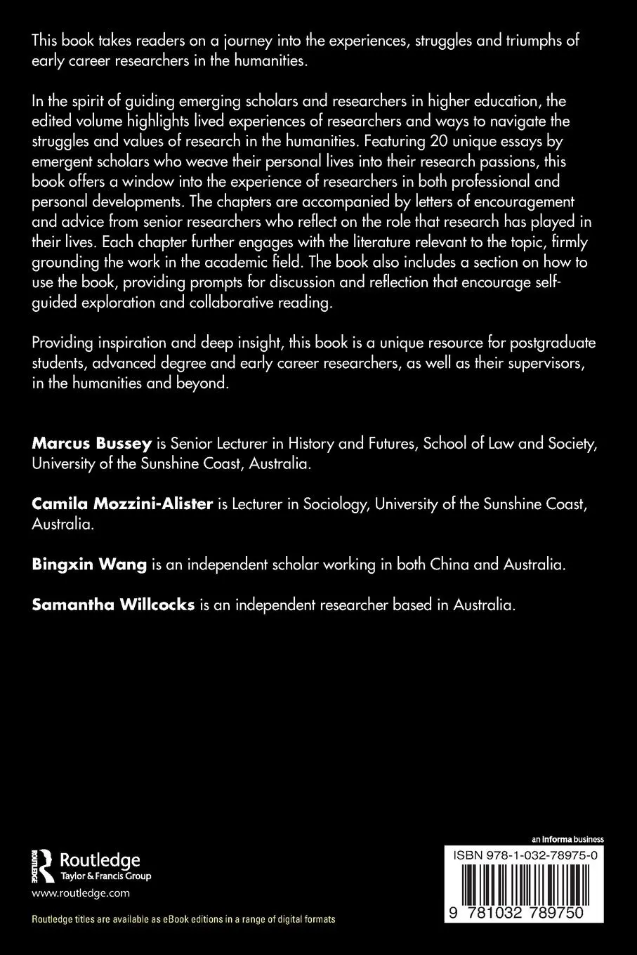 Rückseite: 9781032789750 | Passion and Purpose in the Humanities | Bingxin Wang (u. a.) | Buch