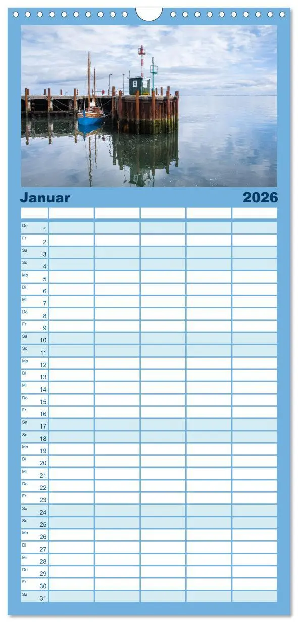 Bild: 9783516489750 | Familienplaner 2026 - Sylt süchtig mit 5 Spalten (Wandkalender, 21...