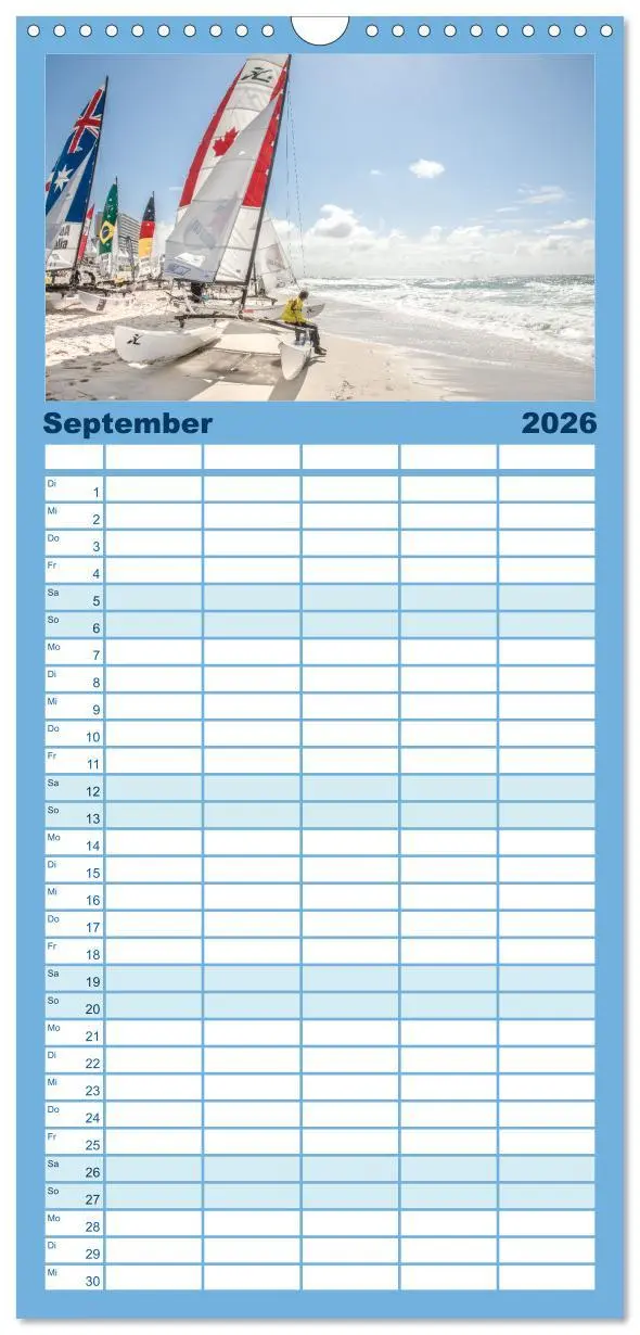 Bild: 9783516489750 | Familienplaner 2026 - Sylt süchtig mit 5 Spalten (Wandkalender, 21...