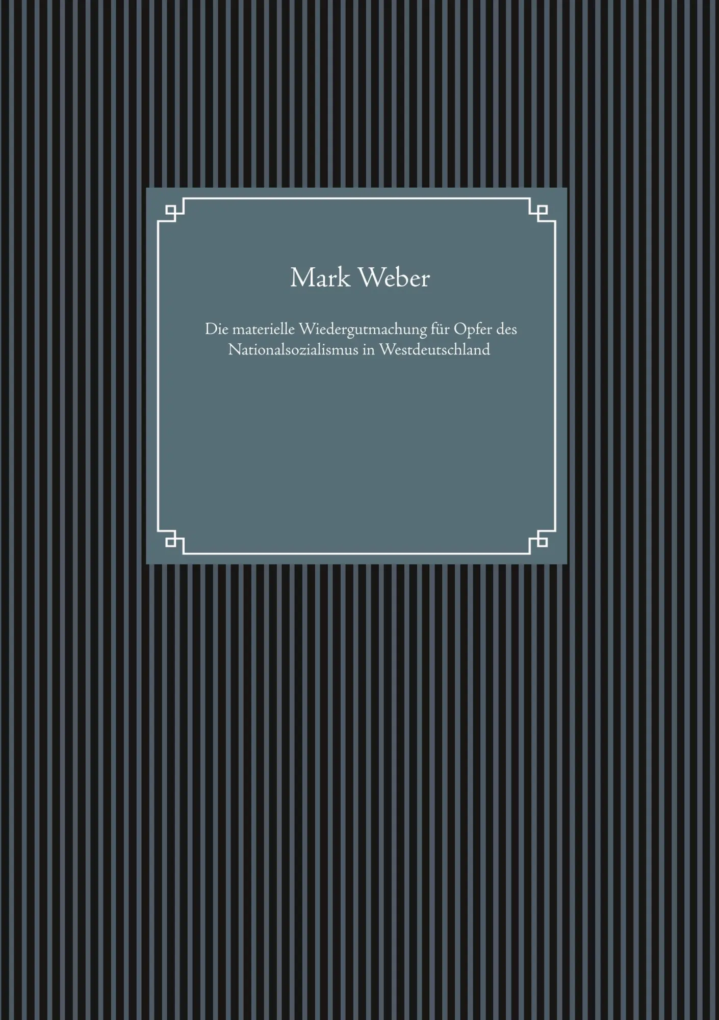 Cover: 9783750409750 | Die materielle Wiedergutmachung für Opfer des Nationalsozialismus...