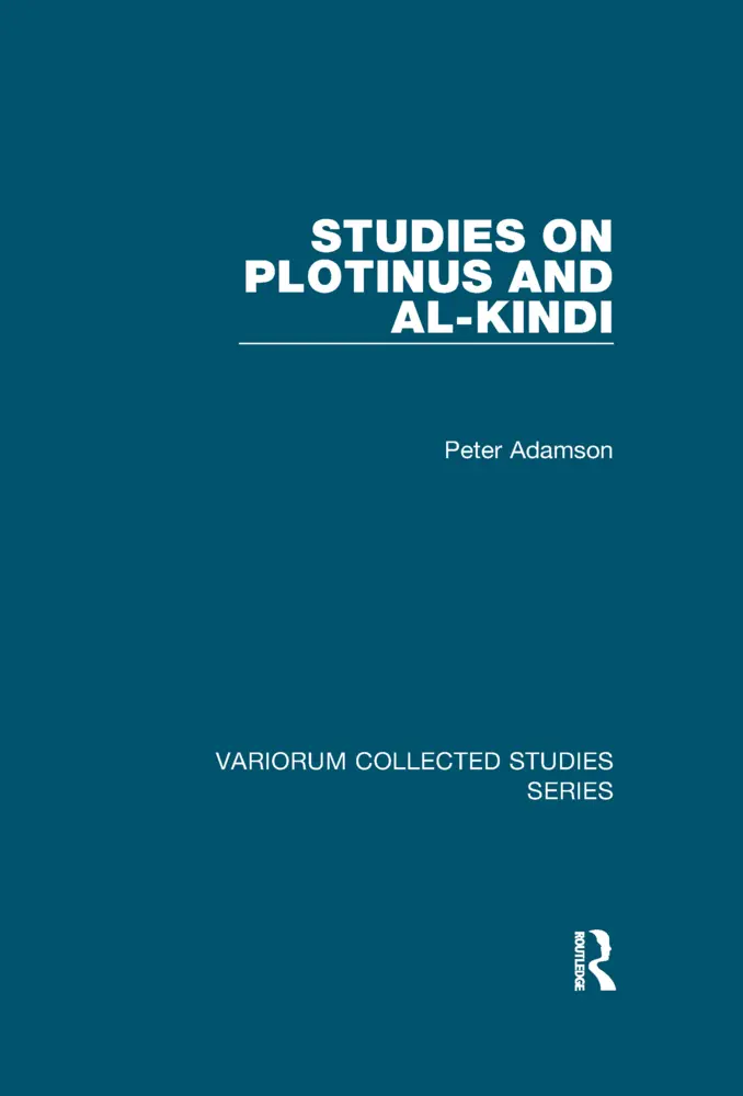 Routledge Studies On Plotinus And Al-Kindi