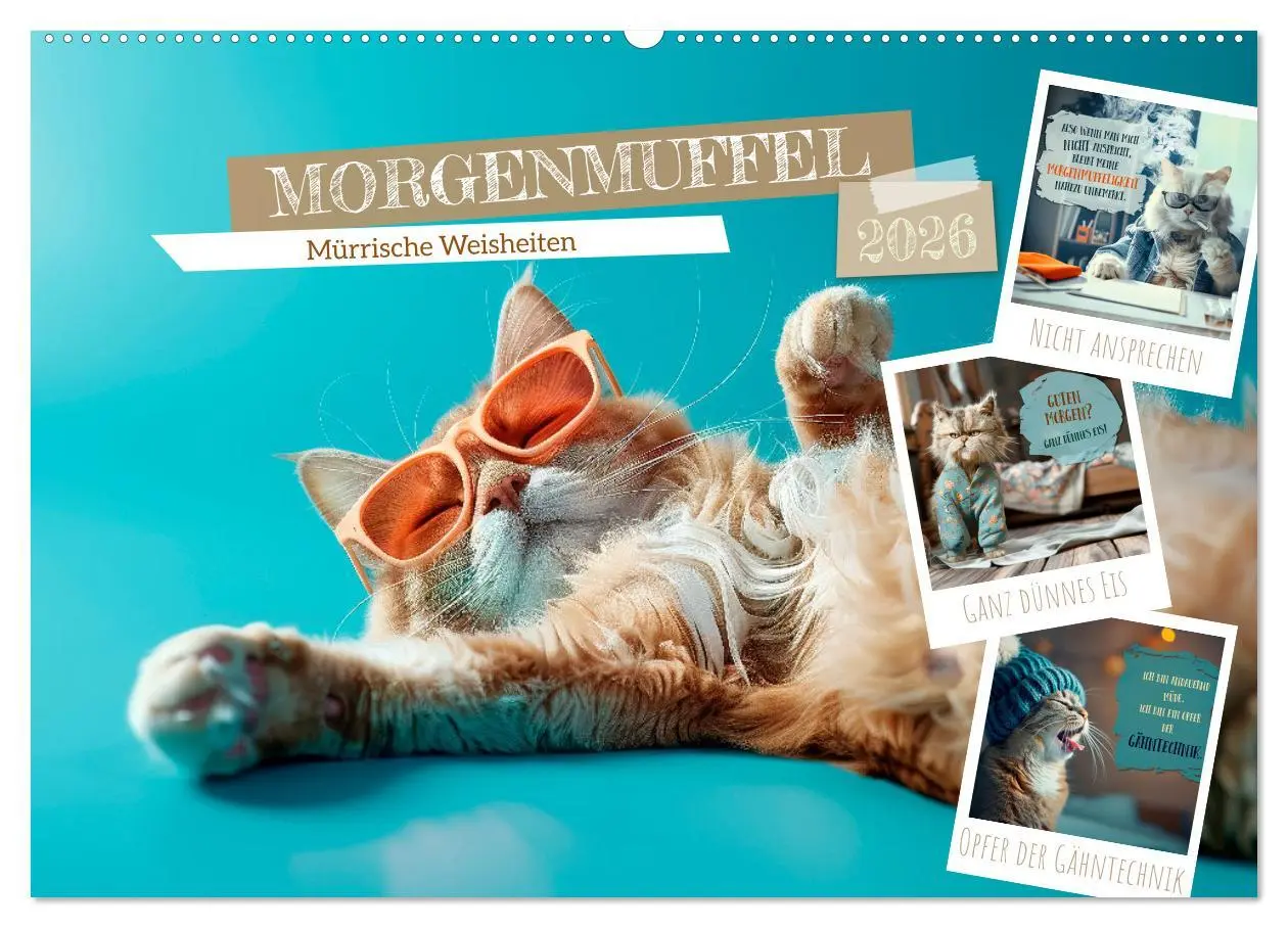 Cover: 9783457389850 | MORGENMUFFEL Mürrische Weisheiten (Wandkalender 2026 DIN A2 quer),...