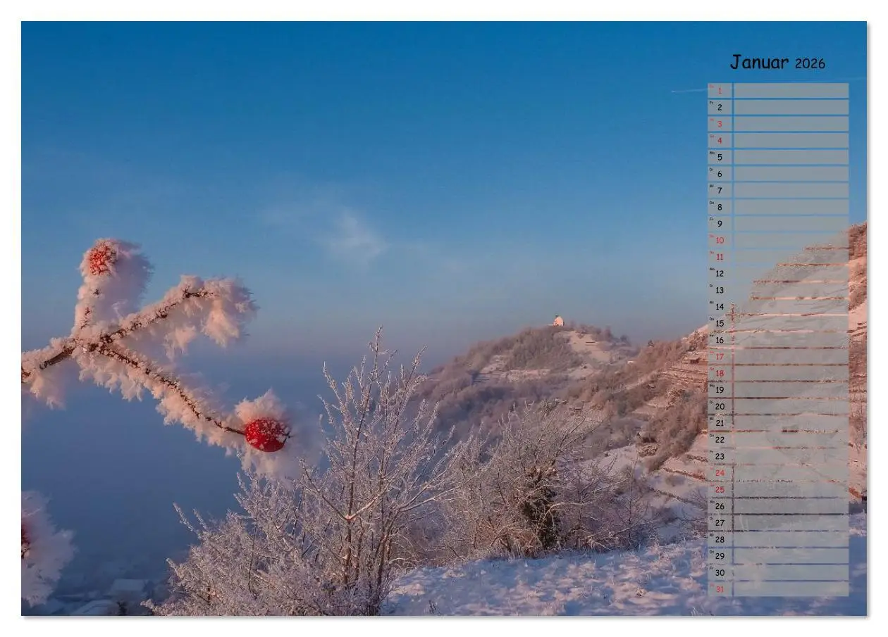 Bild: 9783457699850 | Rund um die Wurmlinger Kapelle (Tischkalender 2026 DIN A5 quer),...