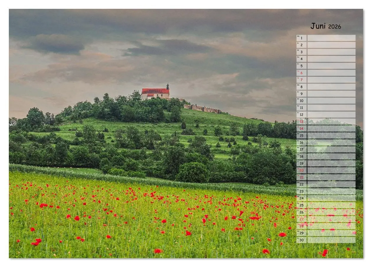 Bild: 9783457699850 | Rund um die Wurmlinger Kapelle (Tischkalender 2026 DIN A5 quer),...