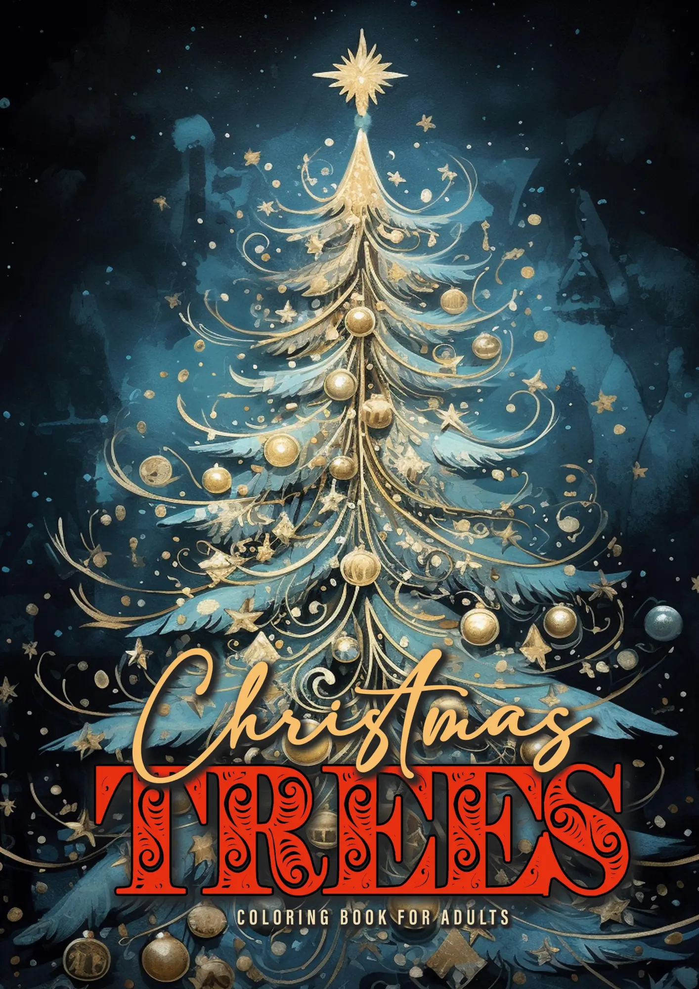 Cover: 9783758419850 | Christmas Trees Coloring Book for Adults | Monsoon Publishing | Buch