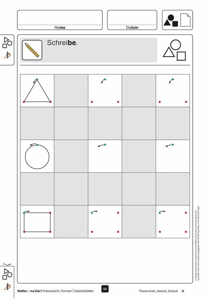 Bild: 9783834649850 | Mathe - na klar! Pränumerik: Formen | Nina Vink (u. a.) | Broschüre