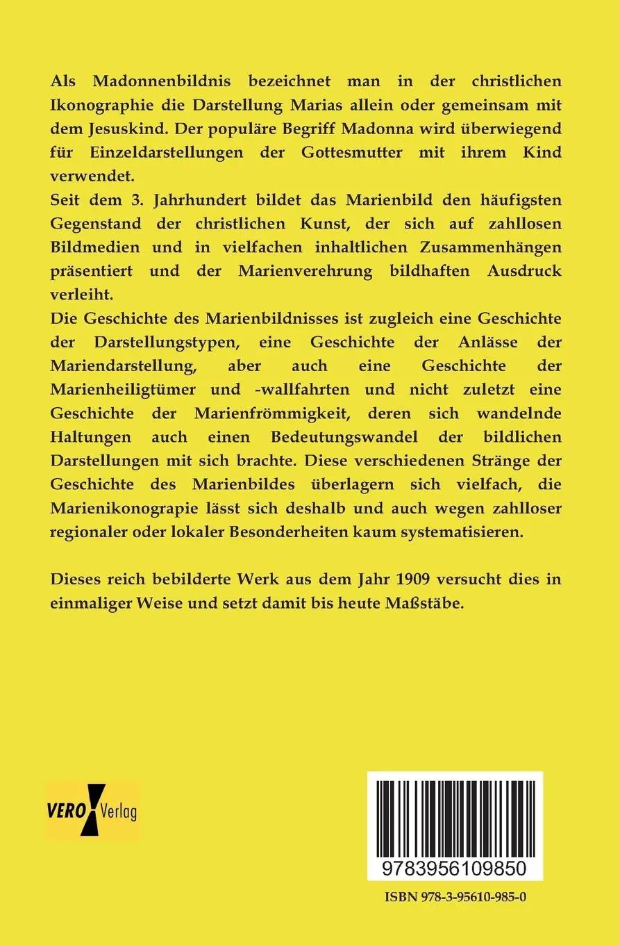 Rückseite: 9783956109850 | Die Madonna in ihrer Verherrlichung durch die bildende Kunst | Rothes