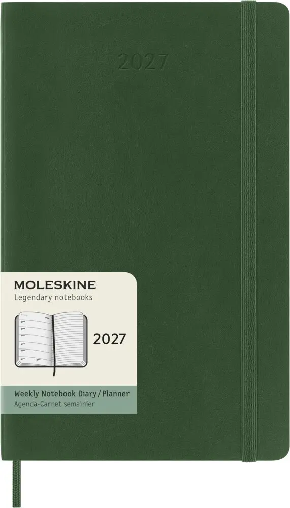 Cover: 8056999279950 | Moleskine 12 Monate Wochen Notizkalender 2027, Large/A5, 1 Wo = 1...