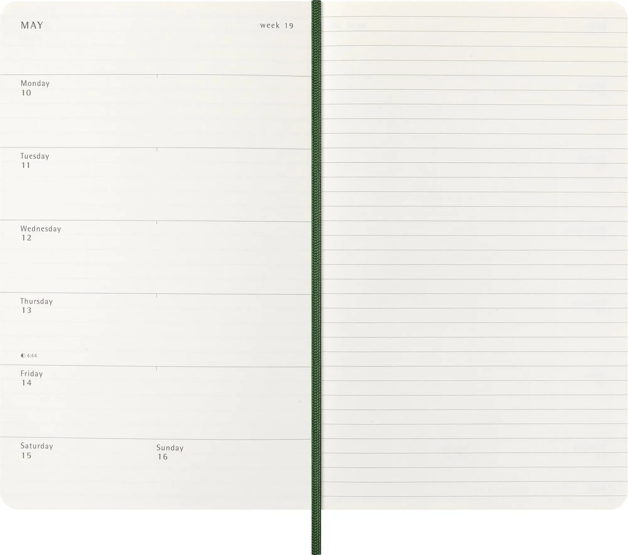Bild: 8056999279950 | Moleskine 12 Monate Wochen Notizkalender 2027, Large/A5, 1 Wo = 1...