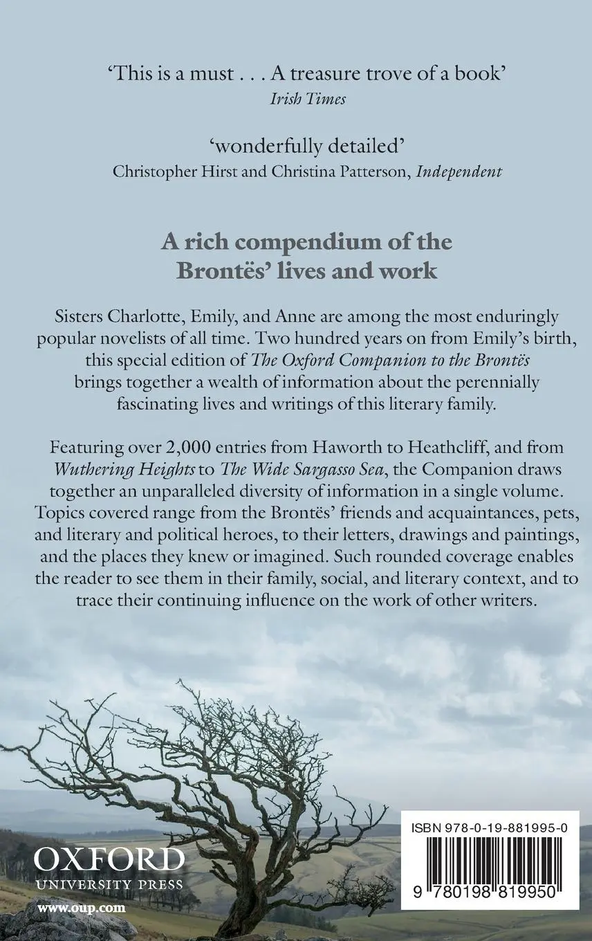 Rückseite: 9780198819950 | The Oxford Companion to the Brontes | Anniversary Edition | Buch