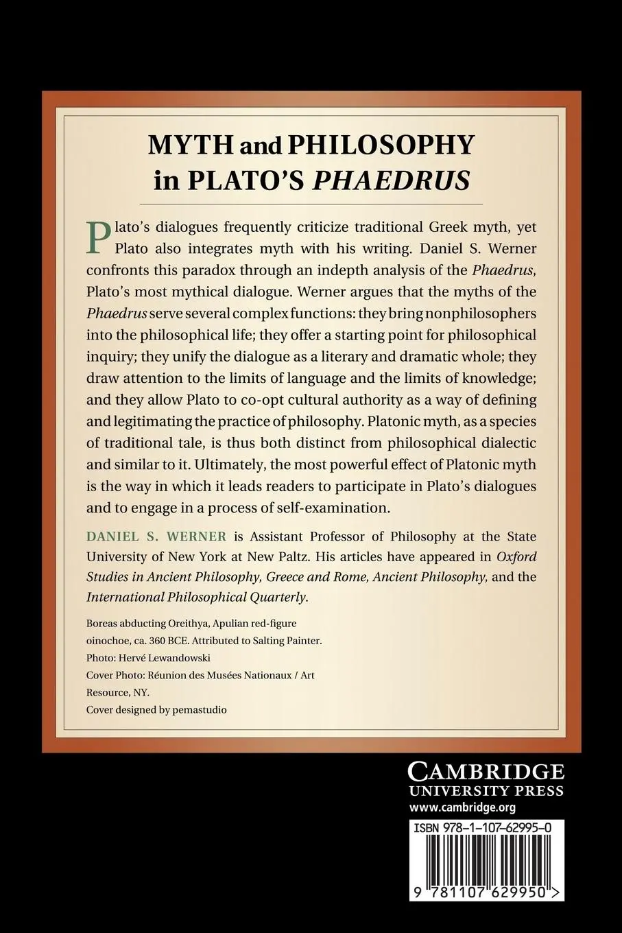 Rückseite: 9781107629950 | Myth and Philosophy in Plato's Phaedrus | Daniel S. Werner | Buch