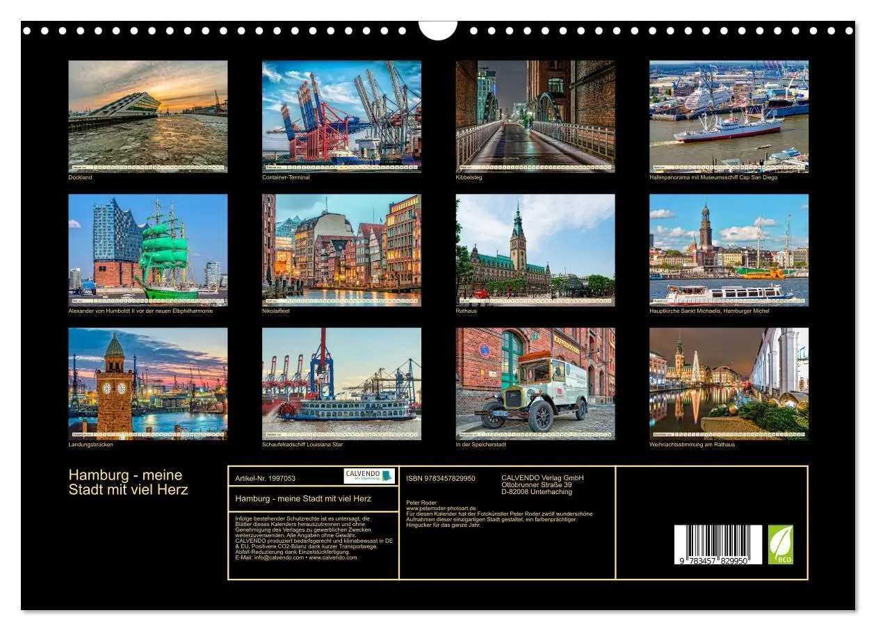 Bild: 9783457829950 | Hamburg - meine Stadt mit viel Herz (Wandkalender 2026 DIN A3...