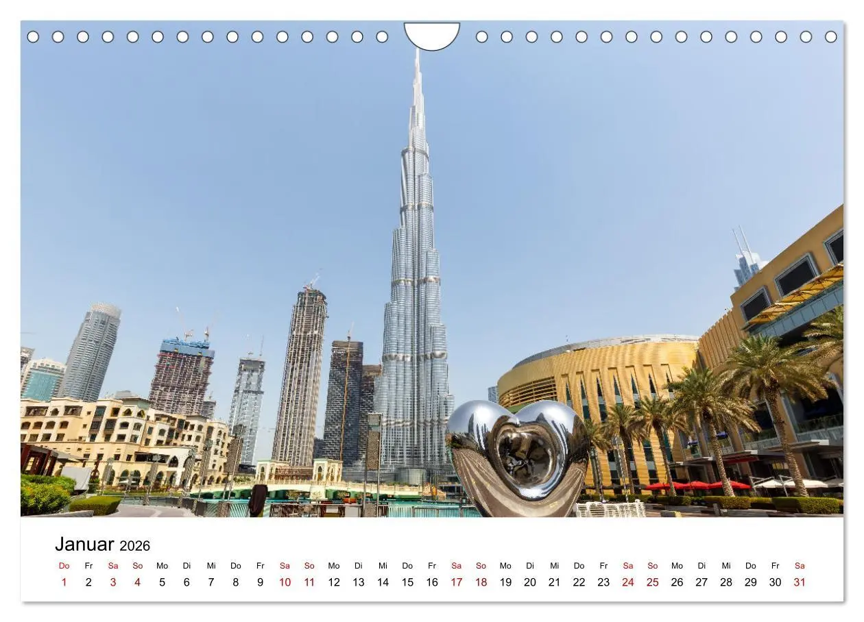 Bild: 9783457630051 | Weltstadt Dubai (Wandkalender 2026 DIN A4 quer), CALVENDO...