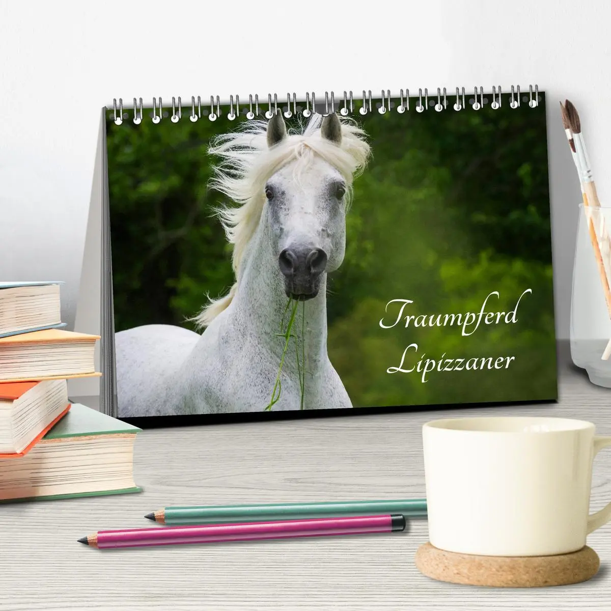 Bild: 9783516030051 | Traumpferd Lipizzaner (Tischkalender 2026 DIN A5 quer), CALVENDO...