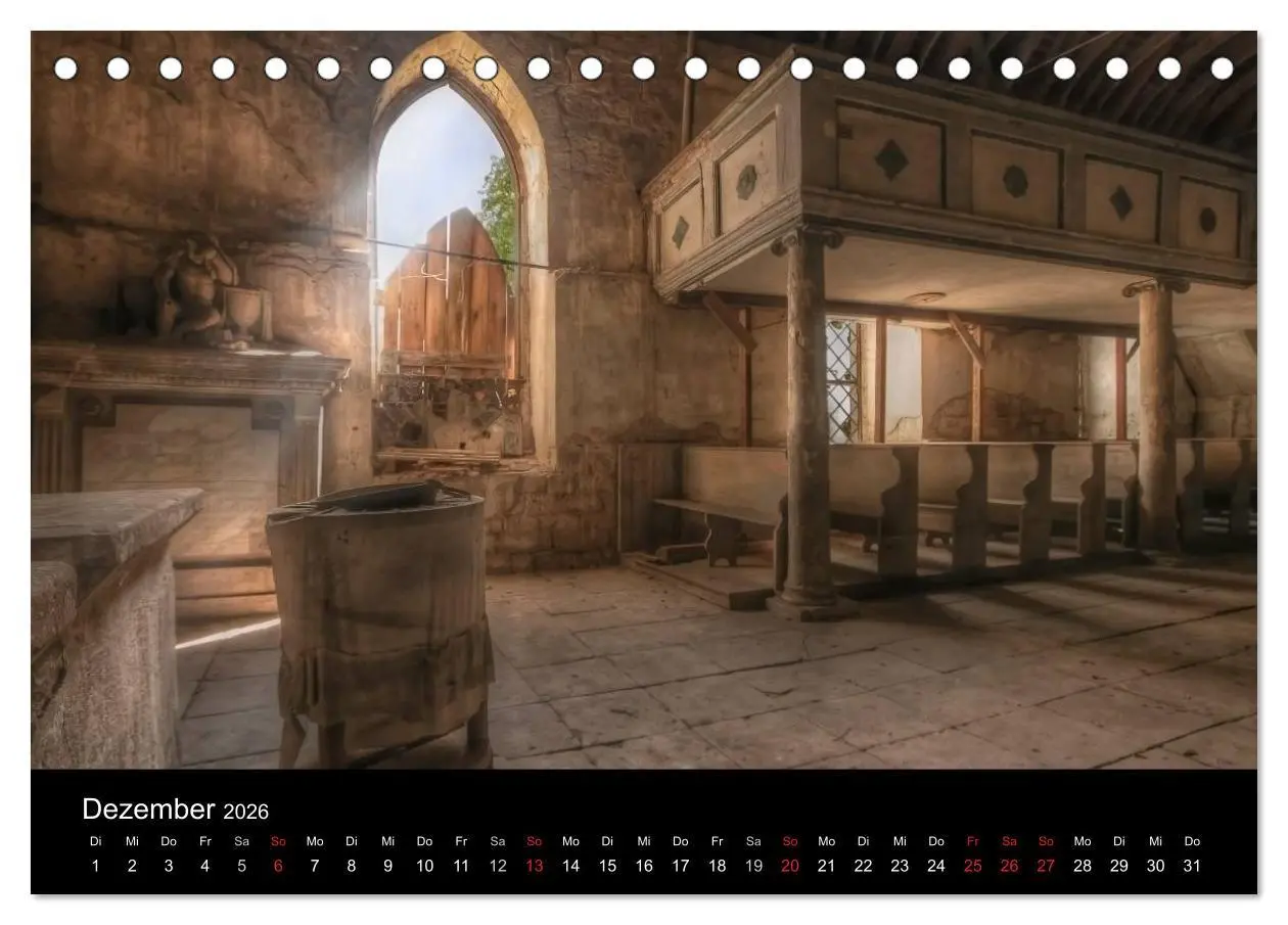 Bild: 9783516100051 | Lost Places - Verlassene Orte (Tischkalender 2026 DIN A5 quer),...