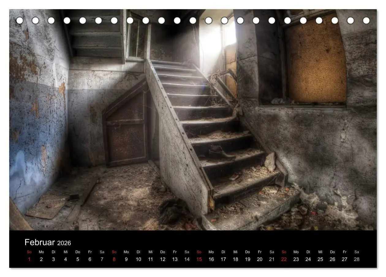 Bild: 9783516100051 | Lost Places - Verlassene Orte (Tischkalender 2026 DIN A5 quer),...