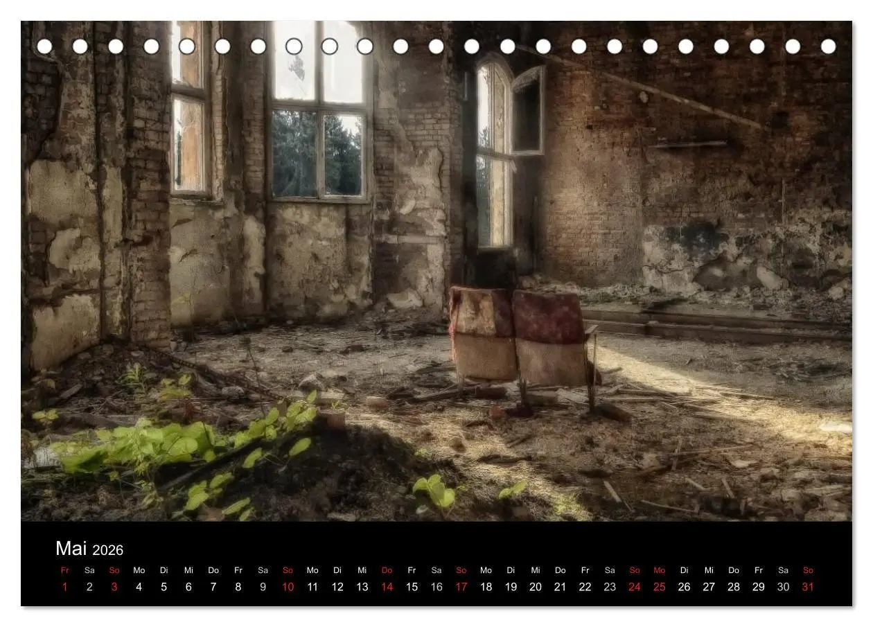 Bild: 9783516100051 | Lost Places - Verlassene Orte (Tischkalender 2026 DIN A5 quer),...