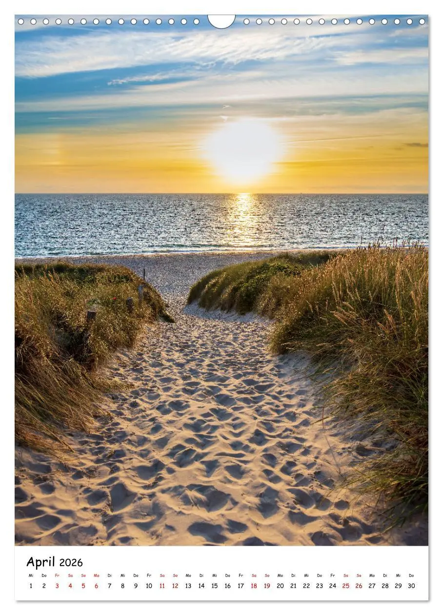 Bild: 9783516340051 | Bezauberndes Sylt (Wandkalender 2026 DIN A3 hoch), CALVENDO...