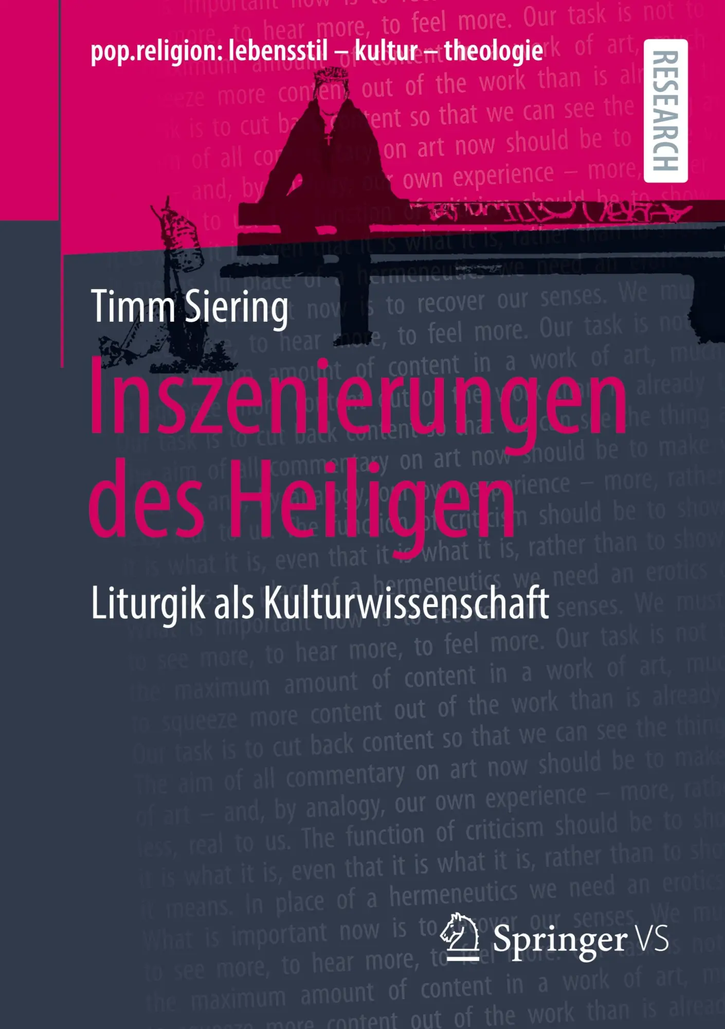 Cover: 9783658460051 | Inszenierungen des Heiligen | Liturgik als Kulturwissenschaft | Buch