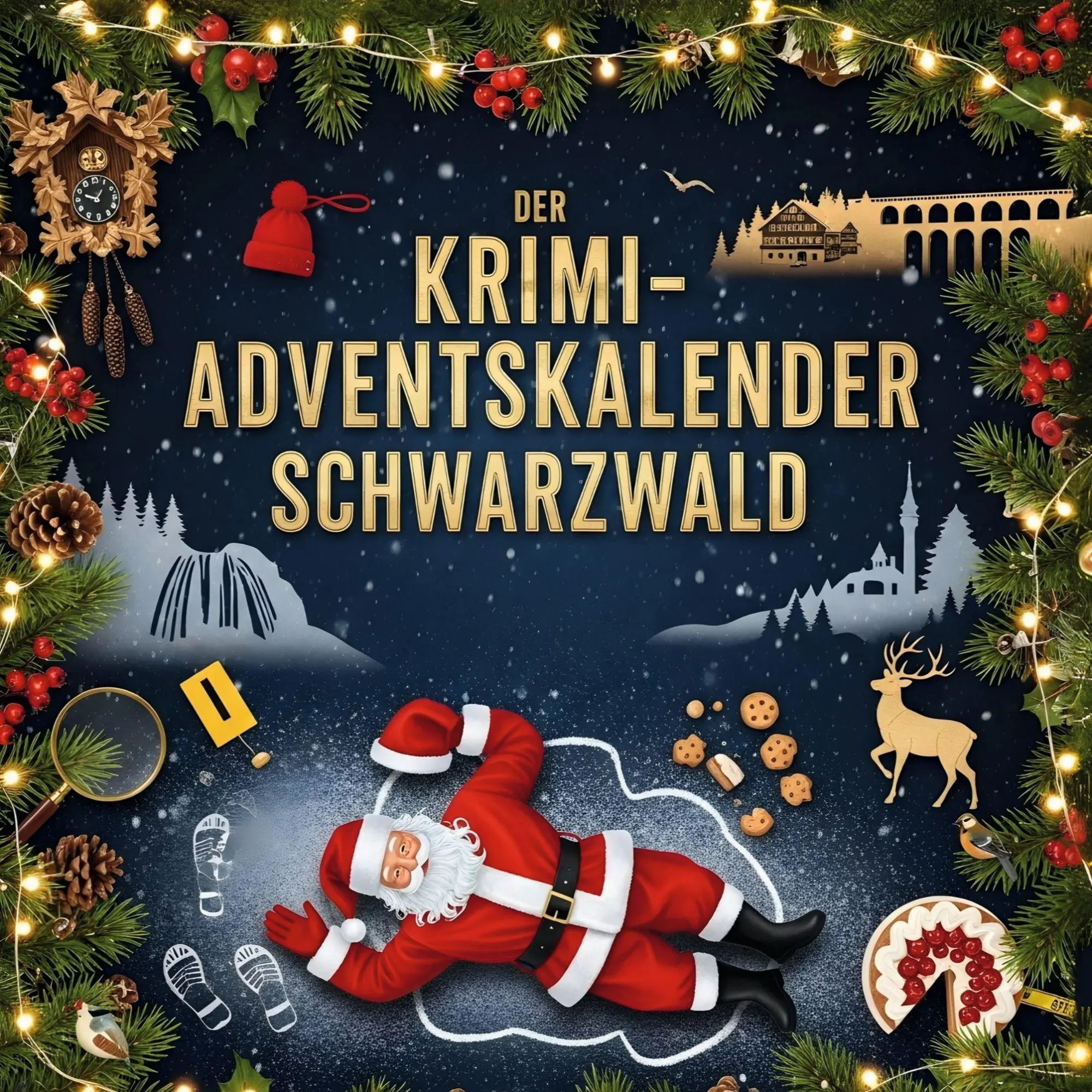 Cover: 9783695300051 | Der Krimi-Adventskalender Schwarzwald | Mordsverdächtig in 24 Akten