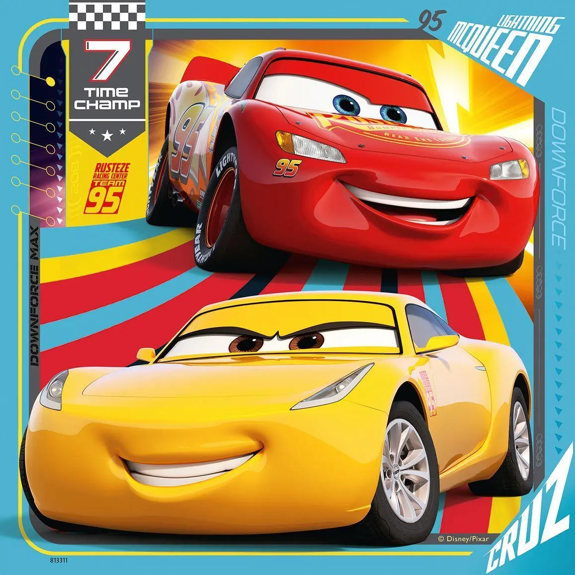 Bild: 4005556080151 | Disney Cars: Bunte Flitzer. Puzzle 3 x 49 Teile | Spiel | 08015 | 2017