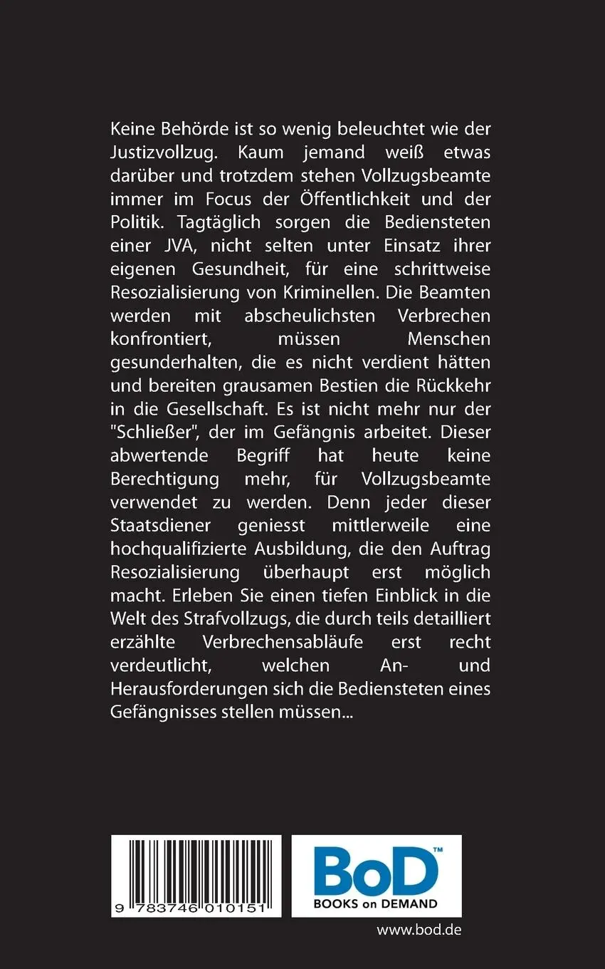Rückseite: 9783746010151 | Auftrag Resozialisierung | Alltag im Strafvollzug | Stefan Altrogge