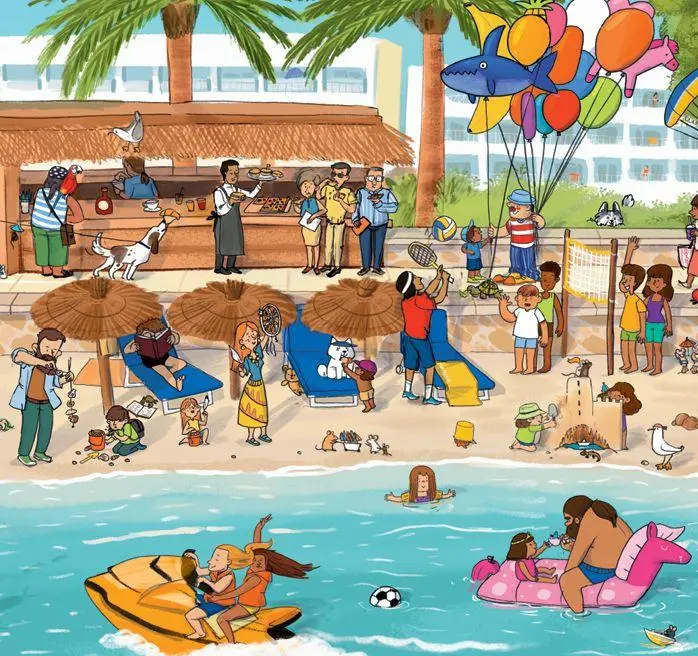 Bild: 9783988980151 | Das Mallorca Wimmelbuch | Larysa Maliush | Buch | 16 S. | Deutsch