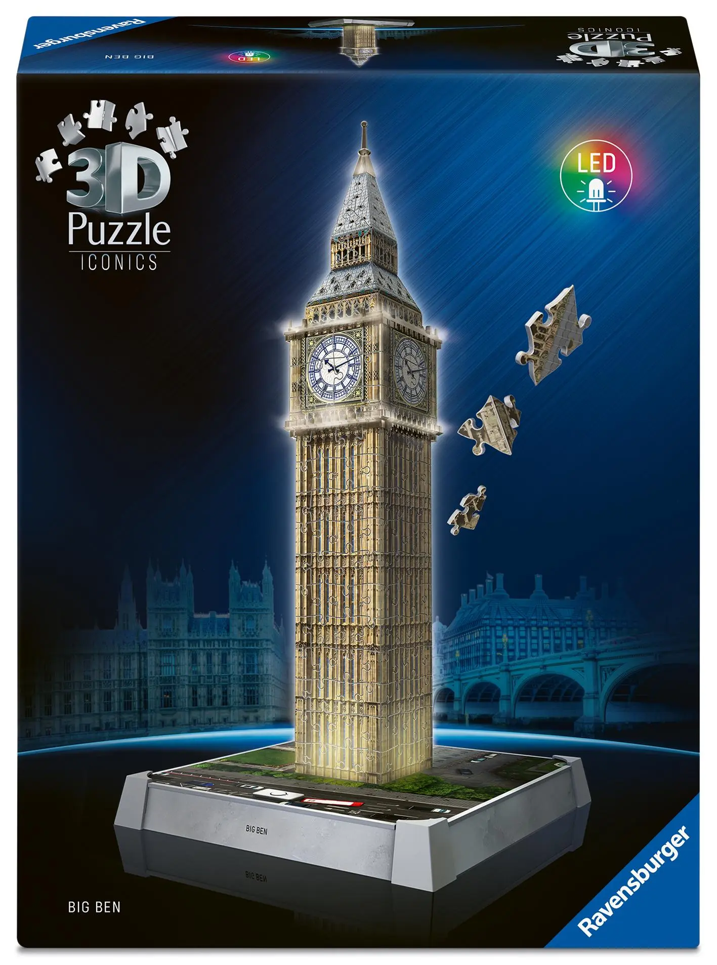 Cover: 4005555080251 | 3D Puzzle Iconics: Big Ben - mit Licht | Spiel | 3D Puzzle Iconics