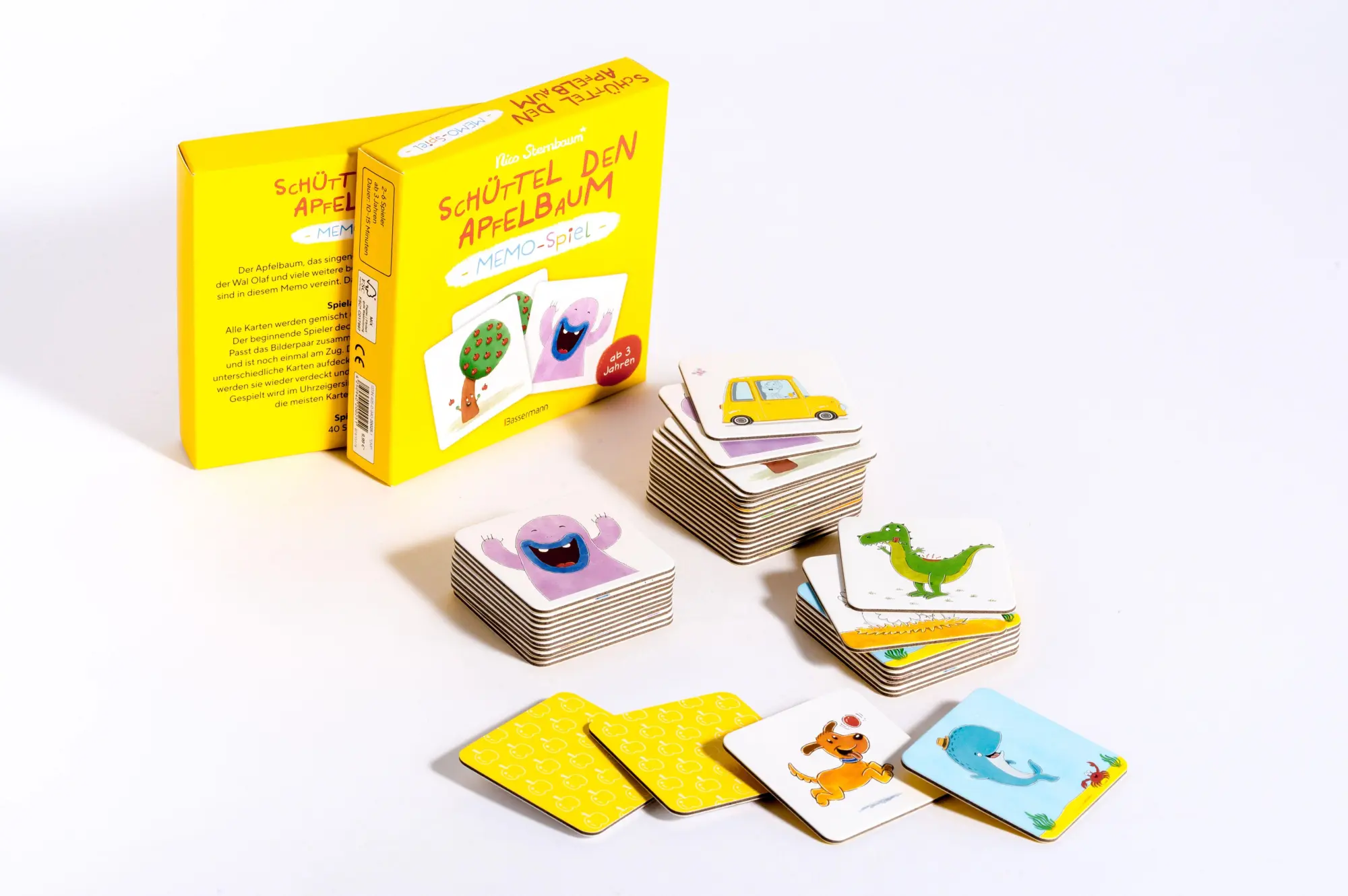 Bild: 4250940200251 | Schüttel den Apfelbaum - Memo-Spiel mit 40 Spielkarten im Karton....
