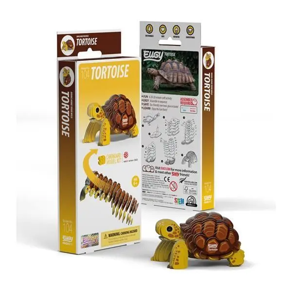 Cover: 9421036940251 | EUGY 3D Bastelset Landschildkröte | Kit (Bastelset) | 650104 | Deutsch