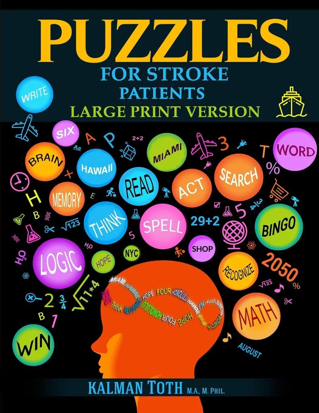 Cover: 9781087860251 | Puzzles for Stroke Patients | Large Print Version | Phil. | Buch