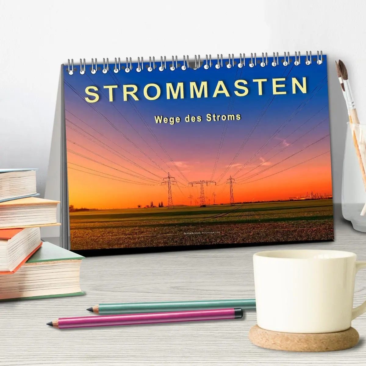 Bild: 9783457920251 | Strommasten - Wege des Stroms (Tischkalender 2026 DIN A5 quer),...