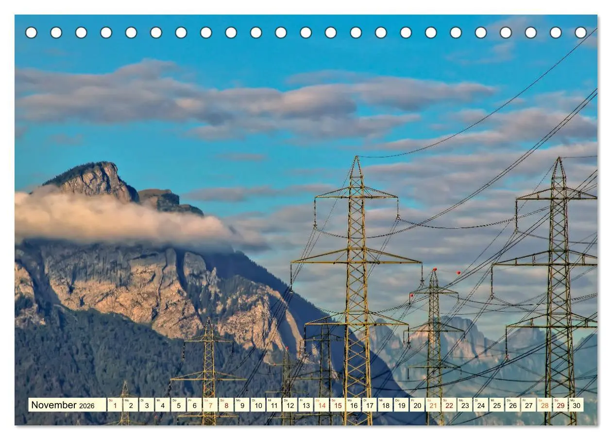 Bild: 9783457920251 | Strommasten - Wege des Stroms (Tischkalender 2026 DIN A5 quer),...