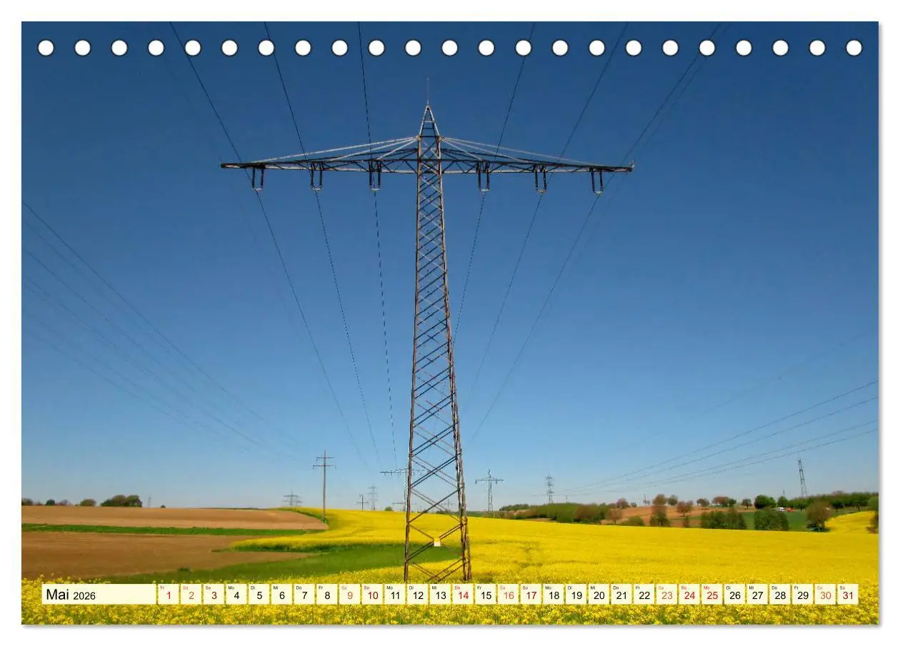 Bild: 9783457920251 | Strommasten - Wege des Stroms (Tischkalender 2026 DIN A5 quer),...