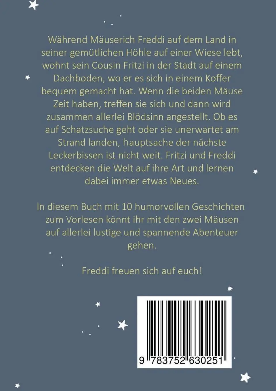 Rückseite: 9783752630251 | Gutenachtgeschichten von Stadtmaus und Landmaus | Fritzi und Freddi