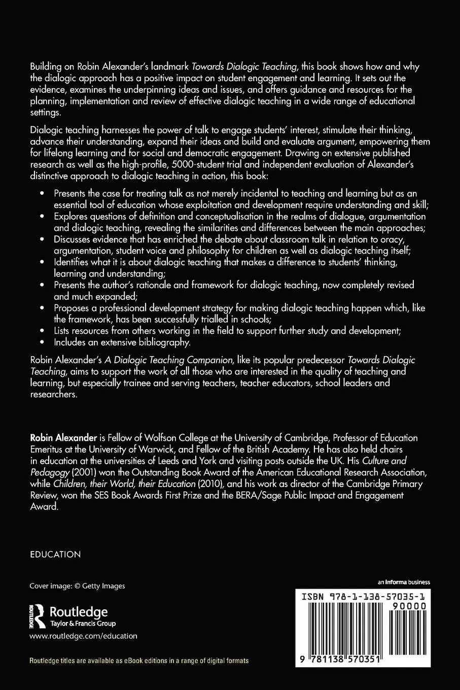 Rückseite: 9781138570351 | A Dialogic Teaching Companion | Robin Alexander | Taschenbuch | 2020