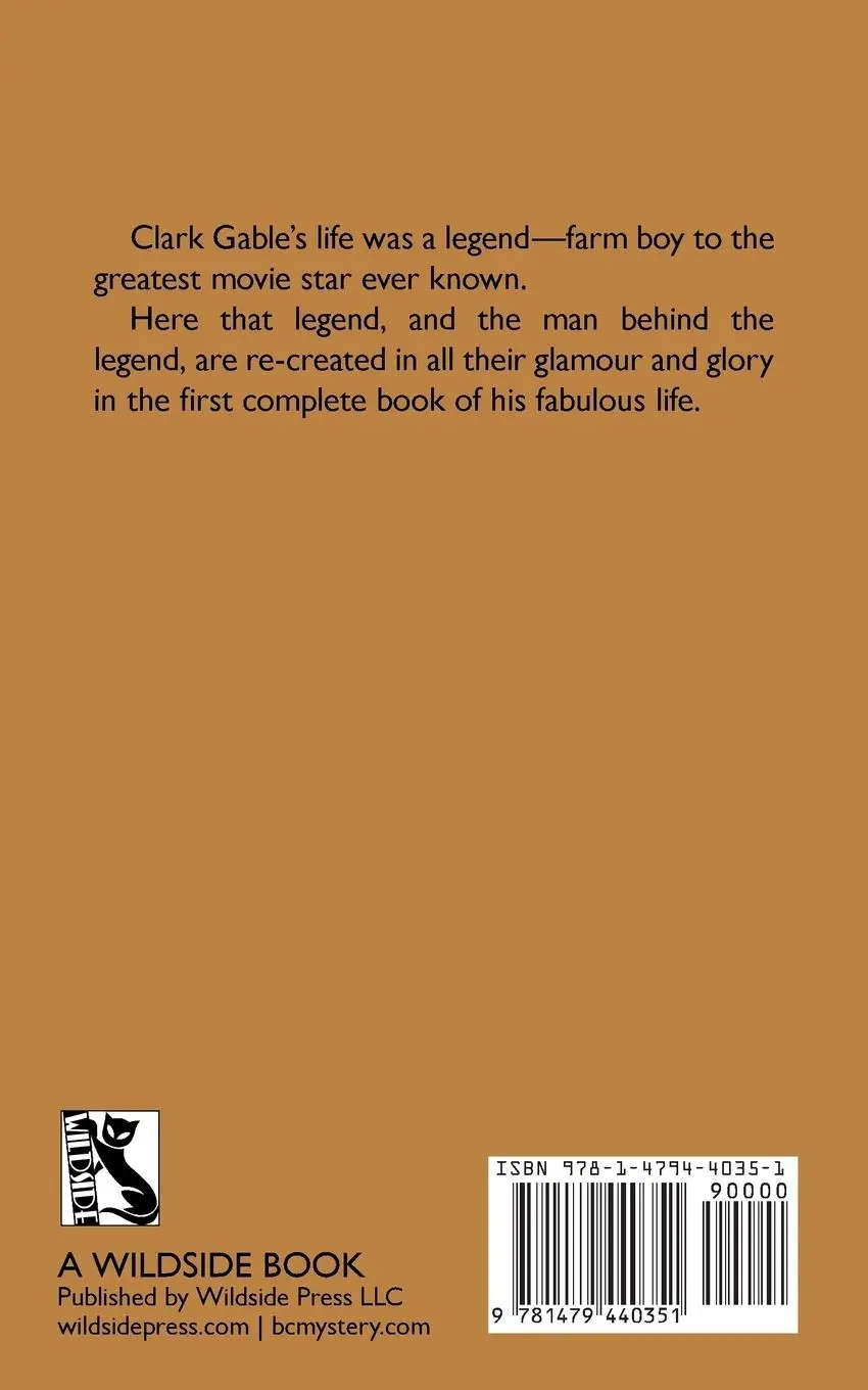 Rückseite: 9781479440351 | Clark Gable | George Carpozi Jr | Taschenbuch | Paperback | Englisch