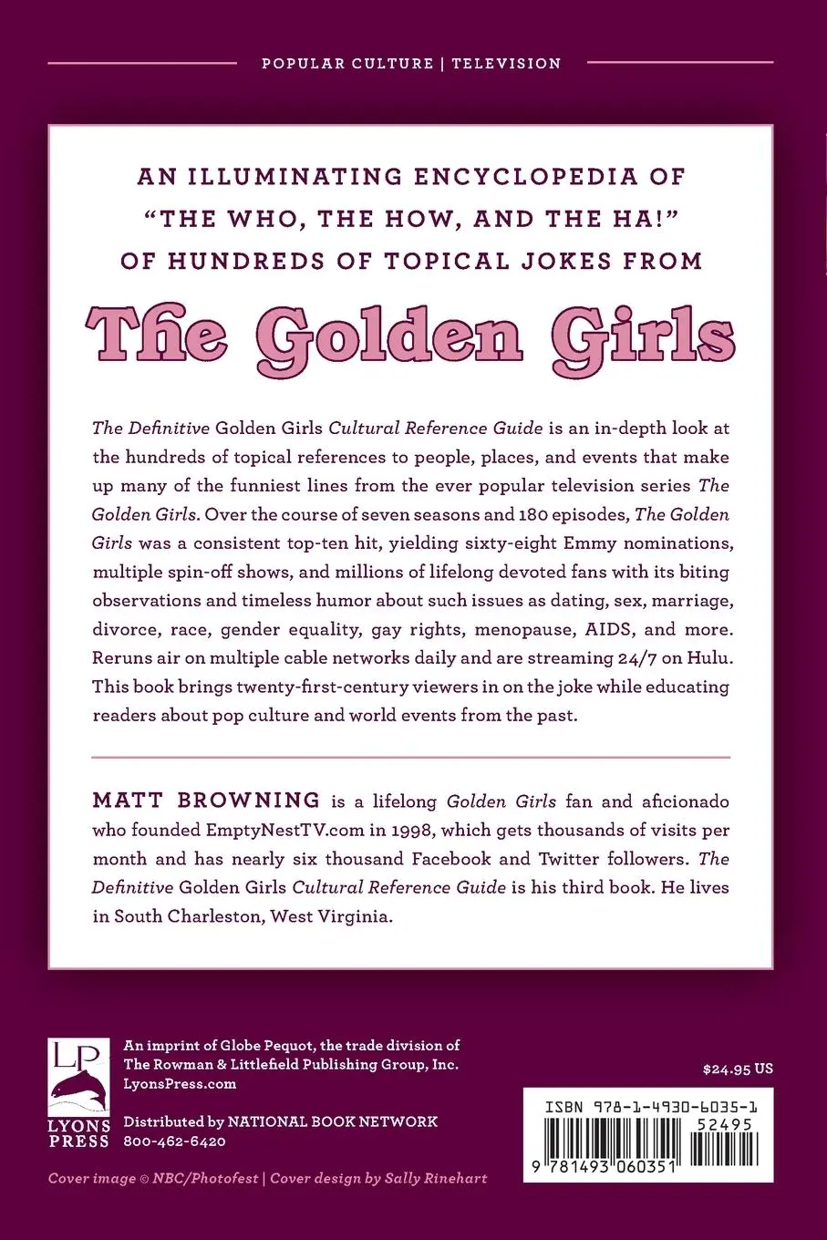 Rückseite: 9781493060351 | The Definitive "Golden Girls" Cultural Reference Guide | Matt Browning