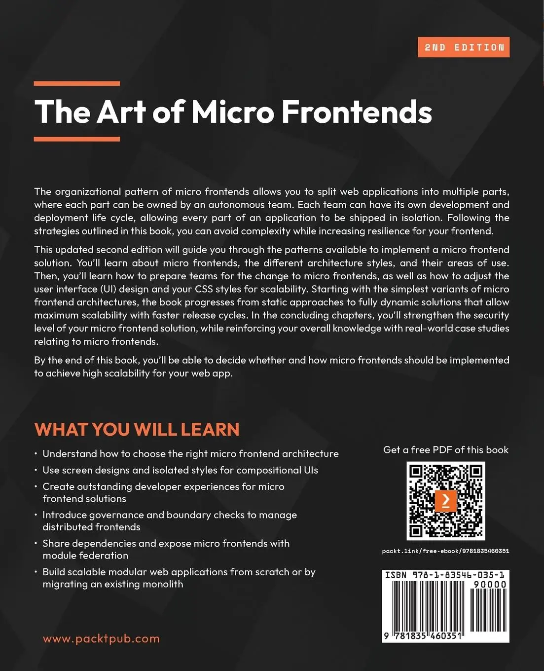 Rückseite: 9781835460351 | The Art of Micro Frontends - Second Edition | Florian Rappl | Buch